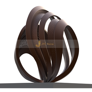 ANW4876 Escultura Art Deco de Acero Inoxidable de Alta Gama, Acabado Espejo Personalizado, Diseño Decorativo para Aniversario, Origen China - Product Image 5