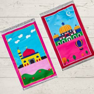 Tapis de prière islamique personnalisé pour enfants, tapis de prière musulman turc, tapis de prière islamique pour enfants pour la maison, mosquée - Product Image 3