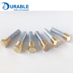 Komplette <span class=keywords><strong>Marine</strong></span> <span class=keywords><strong>Engine</strong></span> Pencil Zink anoden stange mit Messings topfen - Product Image 3