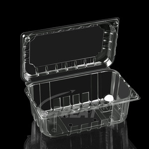 Contenedor de fruta de concha de plástico PET transparente desechable 500g 250g Uvas <span class=keywords><strong>Clamshell</strong></span> - Product Image 1