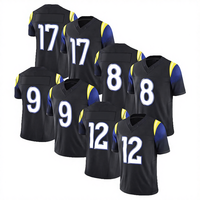 Nuevas Camisetas de Fútbol Americano Sublimadas Personalizadas Unisex de Talla Grande, Manga Corta, Verano, Cosidas, Transpirables, 100% Poliéster