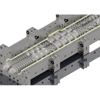 Baril et revêtement de vis d'extrudeuse en plastique résistant à l'usure pour mélange maître et fluoroplastiques PVC PTFE, ETFE, FEP, PFA, PVDF