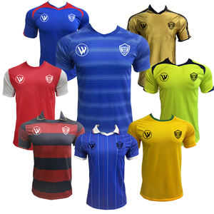 レトロサッカーユニフォーム フットボールジャージ 速乾性 通気性 ポリエステル/コットン 半袖 夏 大人用 マヨット・ドゥ・フット カスタム - Product Image 2