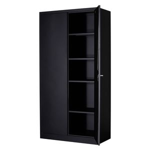 Armoire de rangement moderne en acier à 2 portes pour bureau, maison, salon, avec caractéristiques réglables, pour usage scolaire, en stock aux États-Unis - Product Image 1