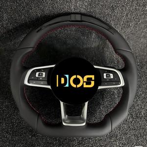 Volante Deportivo Personalizado DOS en Fibra de Carbono y Gamuza Morada para Volkswagen VW Golf 8 <span class=keywords><strong>MK8</strong></span> R 6 7 MK5 MK6 MK7 Polo <span class=keywords><strong>GTI</strong></span> - Product Image 6