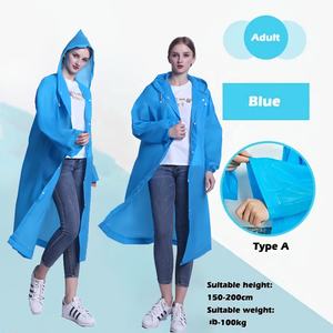 Jas hujan portabel luar ruangan Logo kustom jas hujan Eva ponco hujan tahan air jaket jas hujan mantel hujan - Product Image 4