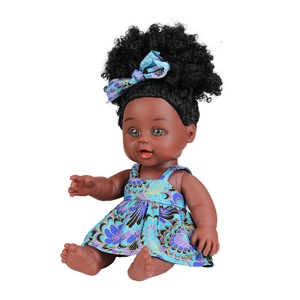 <span class=keywords><strong>Muñeca</strong></span> Reborn Africana de Vinilo de 25 cm con Piel Negra y Cabello <span class=keywords><strong>Afro</strong></span>, <span class=keywords><strong>Muñeca</strong></span> Negra Realista - Product Image 5