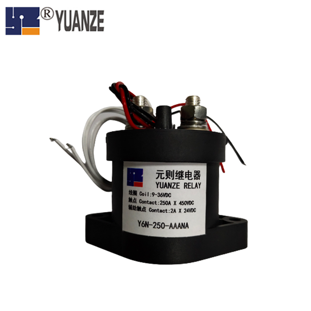 Yuanze Y6N-250-AAANA DC High Current Stored Energy Relay 250A 450VDC Charging Station Control Relays