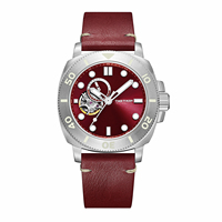 Montre mécanique de plongée pour homme TIME TOKEN de haute qualité OEM, aiguilles lumineuses, acier inoxydable, 20 ATM, mouvement SEIKO, date automatique