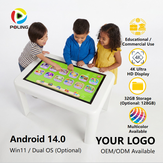 32 Inch Android Display Touch All-in-One Smart Educational Multi-Touch Interactive Table for Children Kids