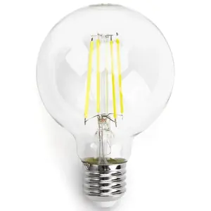 Bombilla LED de filamento G80 E27 4W, transparente, eficiente y decorativa, ideal para iluminar espacios con estilo vintage. - Product Image 1
