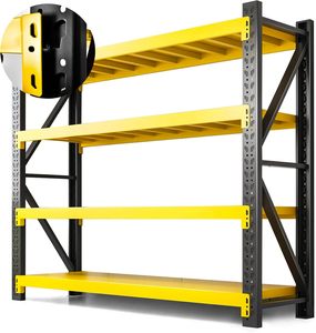 Estanterías Metálicas para Garaje, Estante de Almacenamiento de 4 Niveles, Estanterías Industriales de Acero - Product Image 1