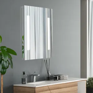 Luxury Bathroom Mirror Cabinet Lighted Mirror Cabinet For Storage And Make Up