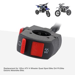 GOOFIT 7/8 "22mm Guidon 2 Fonctions <span class=keywords><strong>Interrupteur</strong></span> de démarrage à droite pour 125cc ATV 4 Wheeler <span class=keywords><strong>Quad</strong></span> Dirt Pit Bike Moto <span class=keywords><strong>électrique</strong></span> - Product Image 5