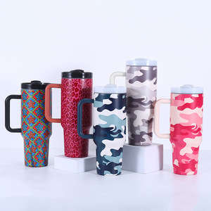 GZYSL Customizable 40oz Stainless Steel Insulated Tumblers Chocolate Milk <strong>Cowprint</strong> Crystal Cup Rhinestone Bling Direct Factory - Product Image 5