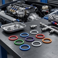 EASILIFE Fabrik OEM Kundenspezifische Farbe Rutschfester Verschleißfester HNBR EPDM NBR FKM Gummi PTFE Beschichteter O-Ring für Hydraulik und Pneumatik