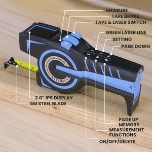 Acegmet 3 In 1 Tape Measure Digital Laser Rangefinder With Bluetooth For Home And Installation Use - Product Image 2