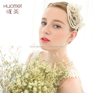 Usine Vente À La Main Perle De Mariage Accessoires De Cheveux De Mariée <span class=keywords><strong>Fantaisie</strong></span> Reine Diadèmes Couronne - Product Image 4