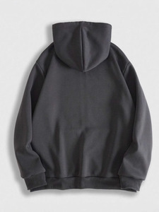<span class=keywords><strong>Sweat</strong></span> à capuche <span class=keywords><strong>zippé</strong></span> décontracté pour hommes avec impression de couleurs contrastées <span class=keywords><strong>Sweat</strong></span> inspiré de la vie de rue - Product Image 5