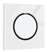 Nouveau design de luxe en or 1 groupe 1 voie interrupteur de lumière rond en verre trempé interrupteurs muraux en or