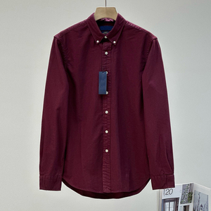 <span class=keywords><strong>Camisa</strong></span> Oxford de <span class=keywords><strong>Manga</strong></span> <span class=keywords><strong>Larga</strong></span> para <span class=keywords><strong>Hombre</strong></span> TIANCHEN, de Algodón Puro, Color Sólido, Cómoda, de Diseñador, de Alta Calidad y Lujo # RL-014 - Product Image 3