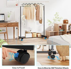 <span class=keywords><strong>Porte</strong></span>-<span class=keywords><strong>manteau</strong></span> multifonctionnel pivotant en fer <span class=keywords><strong>Porte</strong></span>-serviettes détachable indépendant pour balcon, dortoir, salle de bain, salon, nettoyage - Product Image 3