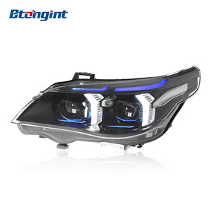 Thích hợp cho 03-10 Bmw 5 Series <span class=keywords><strong>E60</strong></span> Đèn pha lắp ráp sửa đổi Fang phong cách <span class=keywords><strong>LED</strong></span> kép màu sắc ban ngày chạy ánh sáng ống kính ánh sáng - Product Image 6