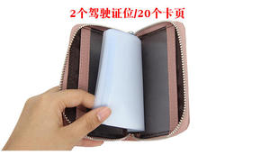 Portefeuille porte-cartes Andong pour hommes, femmes et filles, en cuir de vache véritable, tendance, avec blocage RFID, porte-cartes, portefeuilles pour femmes - Product Image 6