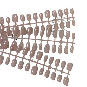 Armadura tejida a mano 30 piezas venta al por mayor parche de manicura ovalado desnudo puro se puede separar - Product Image 5