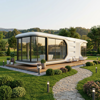 Capsule spatiale modulaire toutes saisons, unité préfabriquée durable pour l'hébergement des travailleurs, les camps et les projets sur sites isolés
