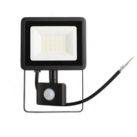 Reflector LED de Seguridad para Exteriores con Sensor de Movimiento PIR Infrarrojo, Cristal Texturizado, IP66 Impermeable, 100W, 180-240V CA, para Jardín