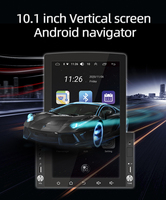 Autoradio BQCC 2 Din 10,1 pouces Android 15 avec écran Carplay, 6/128 Go, navigation GPS, DSP, 4G, WIFI, USB, DVR, lecteur DVD vertical, unité principale