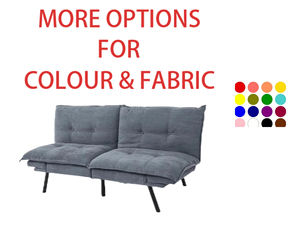 Ghế sofa giường đôi có thể điều chỉnh <span class=keywords><strong>Nisco</strong></span> kiểu dáng mới, kiểu chia đôi, ghế lười đa năng cho văn phòng & phòng khách, chất liệu vải, có thể gấp gọn & kéo dài cho phòng ngủ - Product Image 2