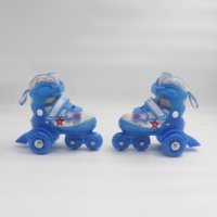Patins à roulettes Yijiu Yijiu pour enfants, triple protection, roulements ABEC-7, 2 tailles réglables, roues lumineuses, pour l'extérieur