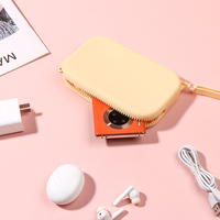 Nouvelle Pochette Souple en Silicone 2026 pour Usage Quotidien : Porte-Monnaie à Fermeture Éclair, Écouteurs, Câbles de Recharge, Rouge à Lèvres et Clés
