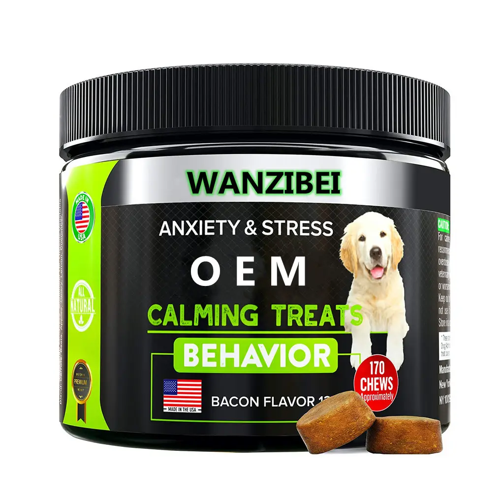 Wanzibei 180 Calming Chews For Hip And Joint Health Dog Chews And Calming Treats For Dogs With Anxiety And Stress