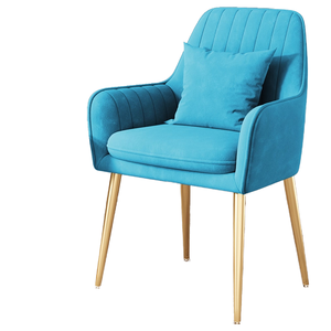 Fauteuil moderne en velours avec dossier, design scandinave de luxe, ergonomique, léger, pour salon, chaise de détente - Product Image 1