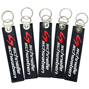Hot Sale High Quality Double Side Embroidery Fabric Keychain Keytag / Keyring/Jet <b>Tag</b>/Keychains - Product Image 2