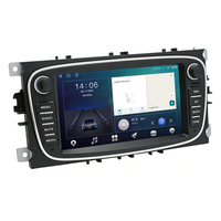 Autoradio Android 7 pouces pour Ford Focus, montage sur tableau de bord, écran tactile capacitif 1024x600, Android Auto, stéréo MP3, WiFi intégré, FM