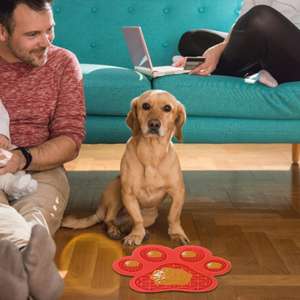 Wholesale Wall Mounted Dispensing <b>Collapsible</b> Bathing Training Silicone Pet Slow Feeder Lick Mat - Product Image 6