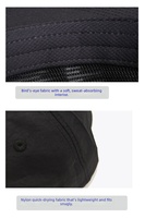 Casquette 5 panneaux imperméable à séchage rapide pour l'extérieur, à visière plate, personnalisable avec logo imprimé ou brodé – Meilleure vente