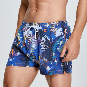 Pantalones cortos de baño personalizados para hombre con diseño de tabla de surf Pantalones cortos de playa de patrón sólido con bolsillos Técnica teñida lisa - Product Image 1