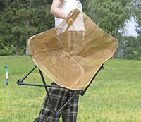 Chaise de camping pliable légère et portable avec sac de rangement, en tissu Oxford durable, structure en fer, design moderne, pour la randonnée, les voyages et la pêche