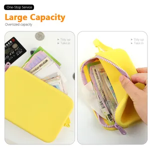 Silicone Card Holder Pouch Cell Phone Purse With Strap