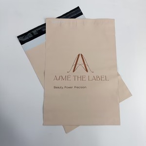 Biodegradable Matte Peach Poly Mailer Custom Logo Printed Plastic Shipping Bags Express Courier Mailing Bag for Clothing - Product Image 2