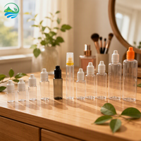 Flacon compte-gouttes en PET de 5 ml à 120 ml avec bouchon CRC anti-écrasement, pour liquides, huiles essentielles, e-liquides, 3 mg, 6 mg, portable