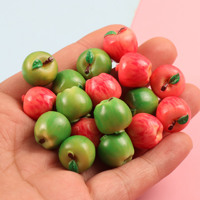 Hete 3D mini fruitvormige harscharms (appelvormig) voor DIY knutselwerk, keuken, spel, poppenhuisdecoratie, tas, doos, pen, sleutelhanger