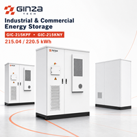 Kabinet Pendingin Udara GIC-215KPF 215.04kWh dengan BMS dan Proteksi Kebakaran untuk Penggunaan Pabrik Sistem Penyimpanan Baterai Surya Komersial