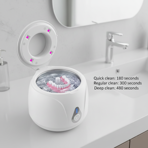 Nettoyeur à ultrasons UV 45 kHz pour prothèses dentaires, appareils orthodontiques, sucettes et bijoux – Machine de nettoyage à ultrasons domestique - Product Image 6