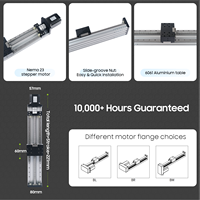 Module de guides linéaires KHMOS HMS80 pour bras de robot XYZ, course maximale 1000 mm, capacité de charge lourde 30 kg, précision 0,05 mm, double rail de qualité